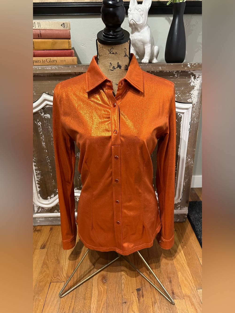 Ladies Small Ranch Dress’n 3/4 Performance Western Rodeo Shirt